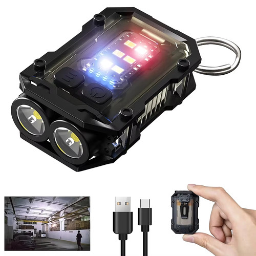 Mini keychain flashlight - keychain, super